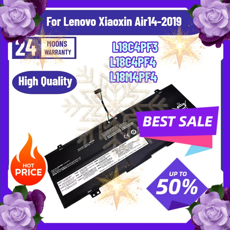SWZY Laptop Battery Suitable for Lenovo Xiaoxin Air14-2019 L18C4PF3 L18C4PF4 L18M4PF4 Notebook Battery