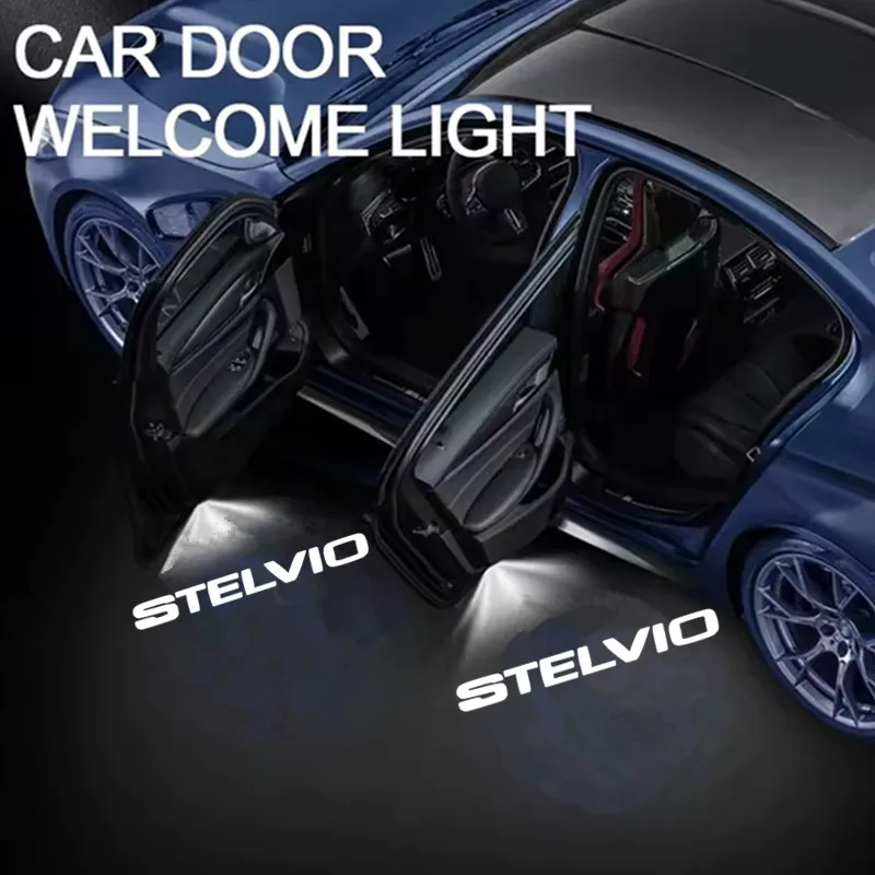 LED Icon Projector Lamp Door Light For Alfa Romeo Giulia 952 Tonale Mito Stelvio Giulietta 949 Spider 159 166 GT Welcome Light