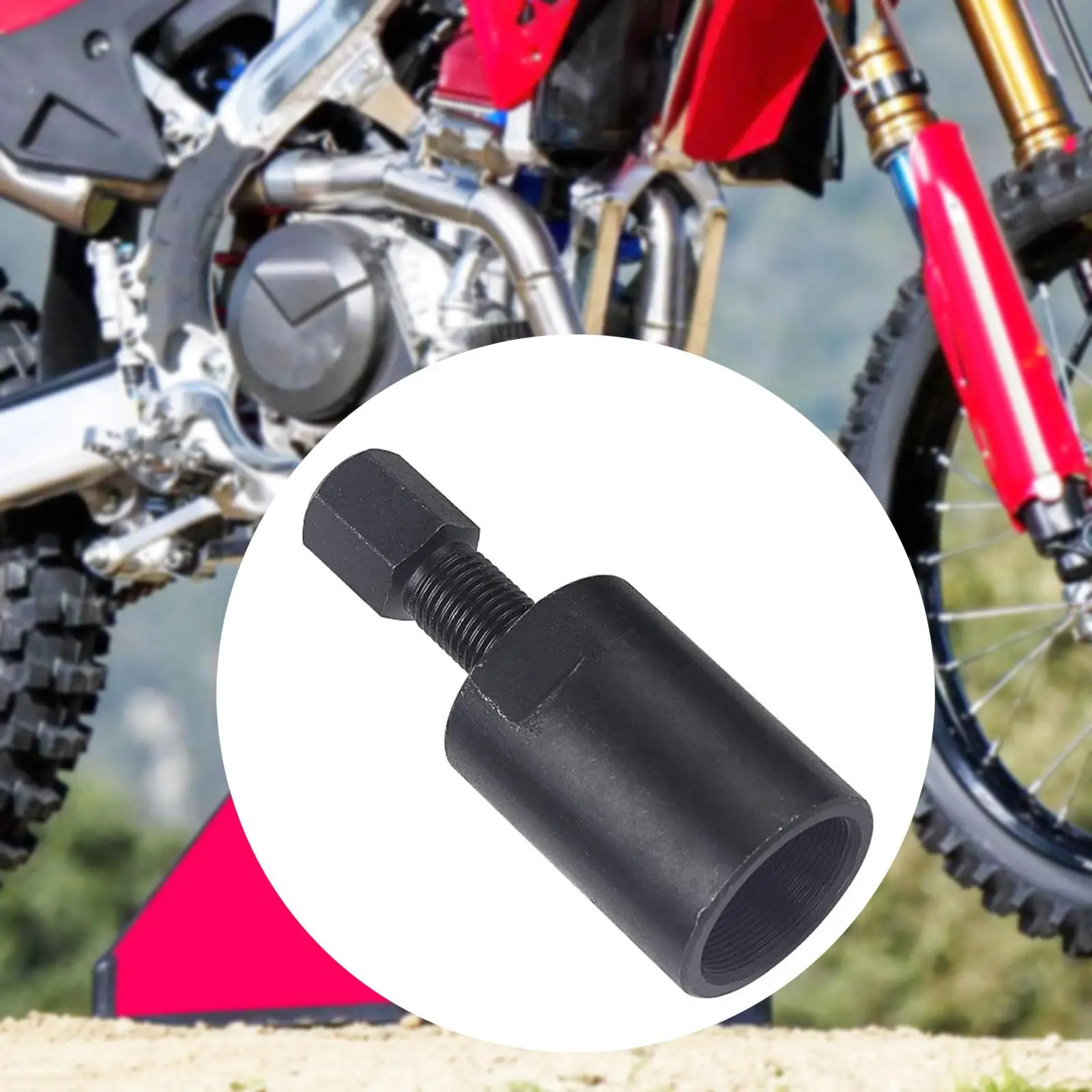 

Sturdy Steel Flywheel Puller Rotor Remover Tool Upgrade Black for Honda CRF450X Suzuki DRZ110 Repair