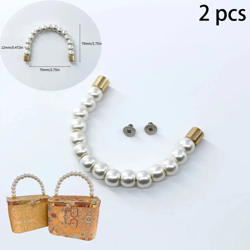 DIY 가방 액세서리, 지갑 제작 재료 - 비즈 장식품 U자형 손잡이, 선물 상자 및 와인 상자에 적합, DIY 지갑 M