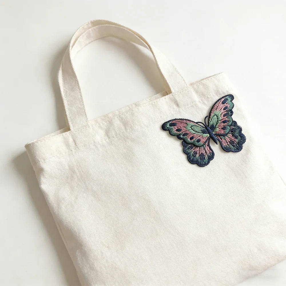3Pcs Butterfly Embroidery Patches Sew On Clothing DIY Appliques For Jackets Decoration Parch Ropa