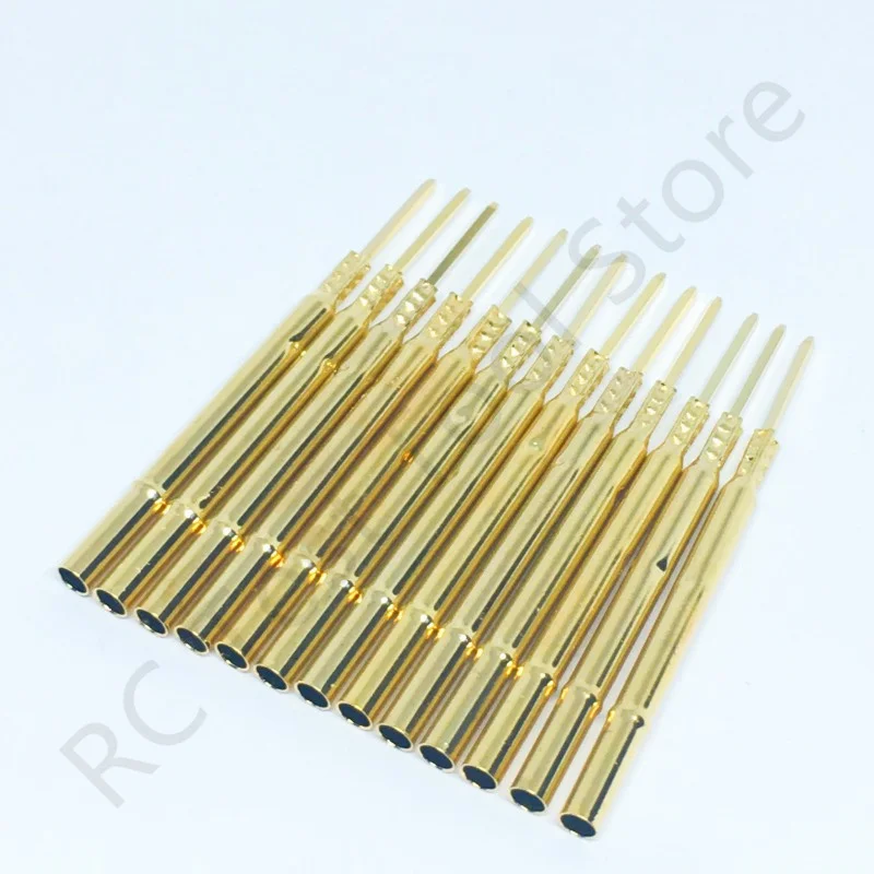 20/100PCS R125-4W Test Pin P125-B P125-B1 Receptacle Brass Tube Needle Sleeve Seat Wire-wrap Probe Sleeve Length 38mm Dia 2.36mm