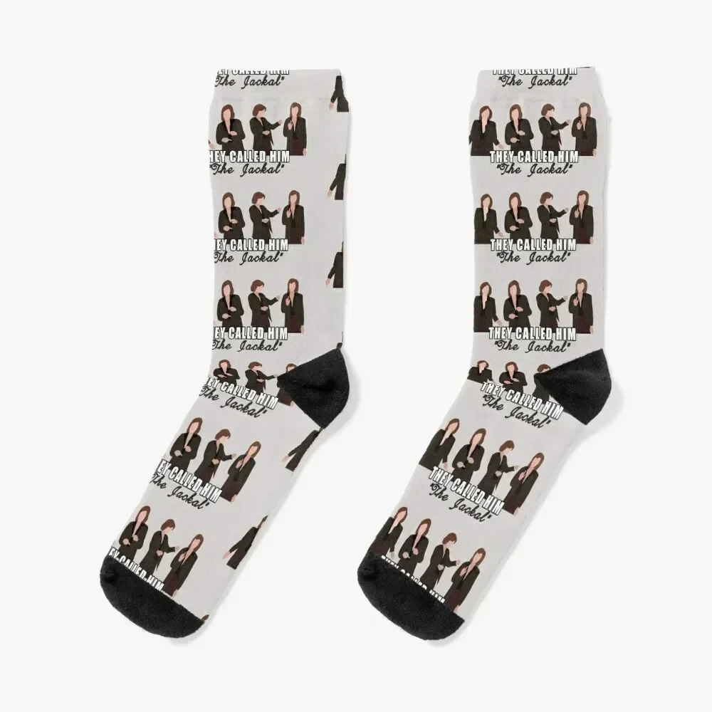 

cj cregg doing the jackal Socks retro halloween crazy loose Socks Men Women's