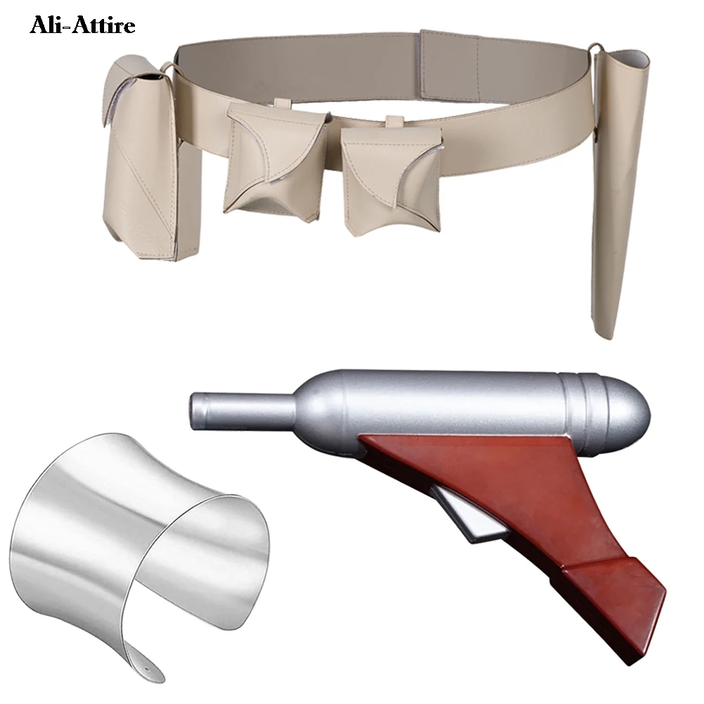 Padme Cos Amidala 코스프레 웨이스트백 벨트 변장 우주 전투 판타지아 할로윈 카니발 여성용 파티 의상 액세서리