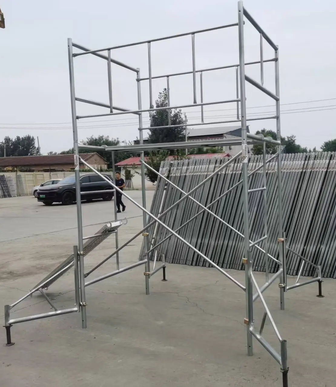 سقالة فولاذية بإطار H صناعية لبناء البناء في الهواء الطلق سقالة بناء بأسعار معقولة لـ