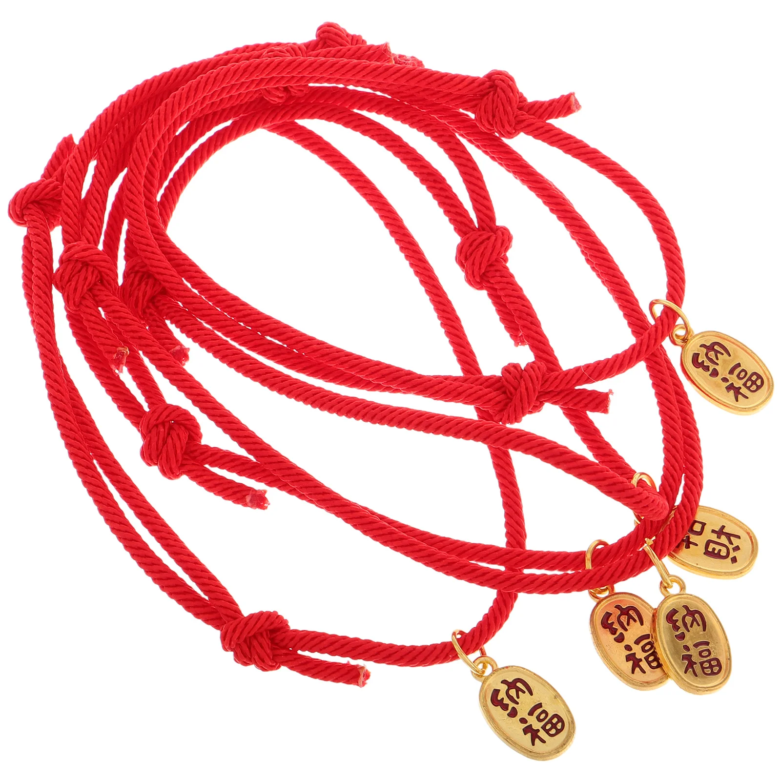 

5Pcs Cat Collar Handmade Red Rope Adjustable Knitted Necklace Jewelry Small Dog Accessories Cute Cat Collars