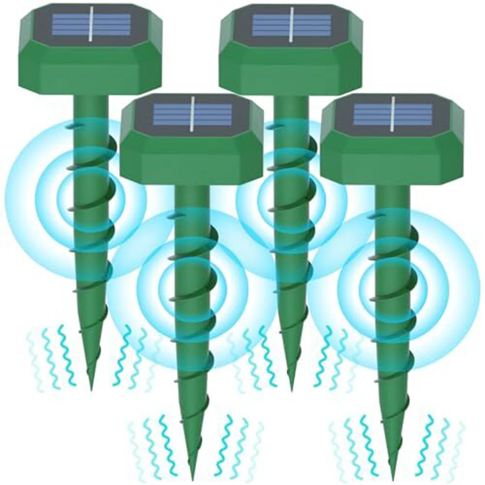 

Отпугиватель кротов на открытом воздухе, солнечный отпугиватель кротов, не требующий батареи, три регулируемых режима, 650-позиция квадратного измерителя