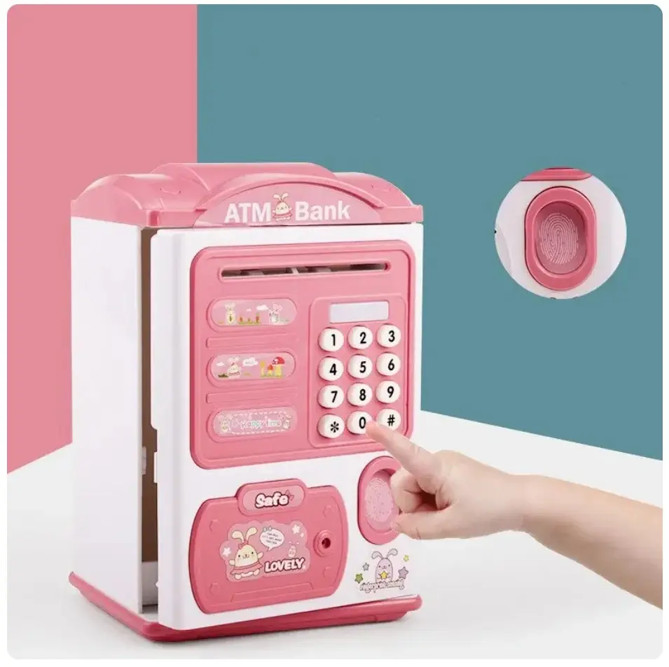 Elektronische Bank Safe Box Spar büchsen für Kinder digitale Münzen Bargeld sparen Safe Mini Geldautomat Spielzeug Kinder Geschenk