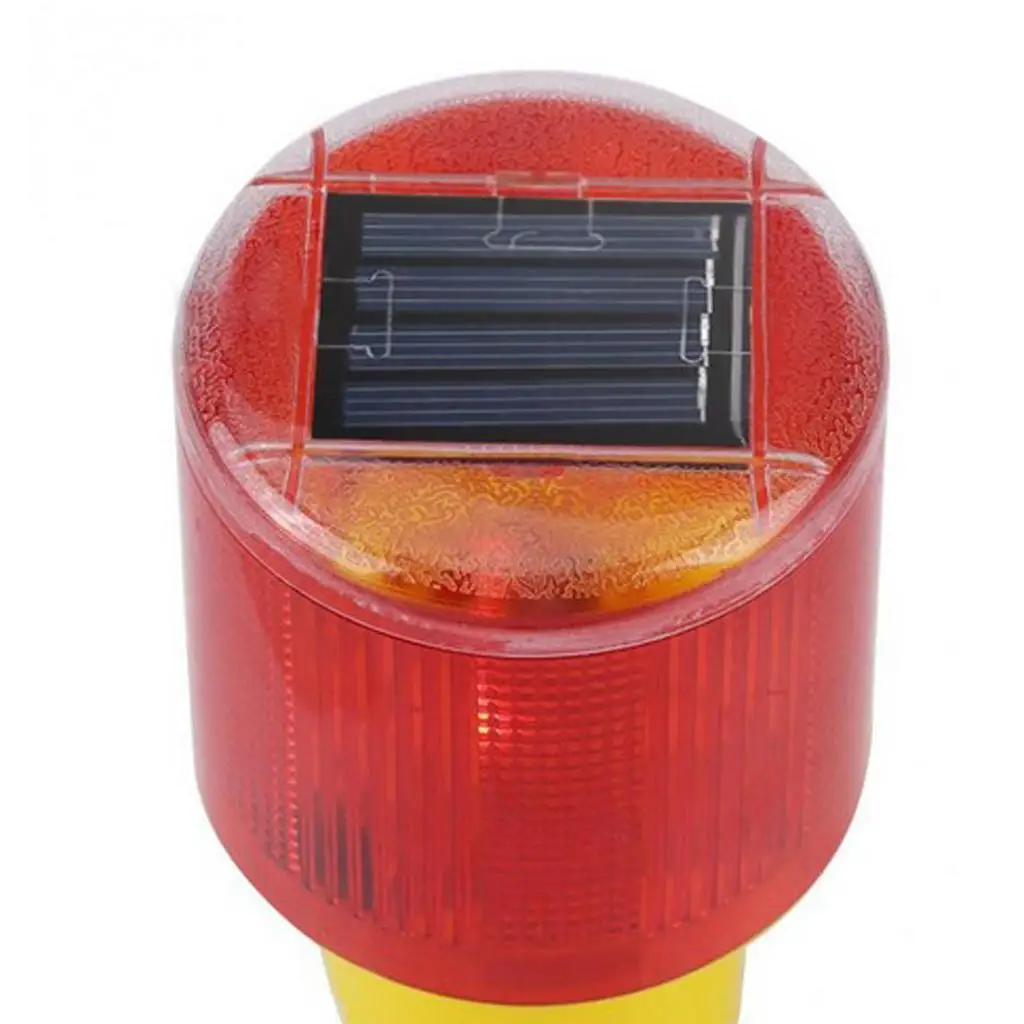 Red Solar LED Annunciation Lamp High Visibility 500 to 1000m Warning Light for Security Booth and Street Works