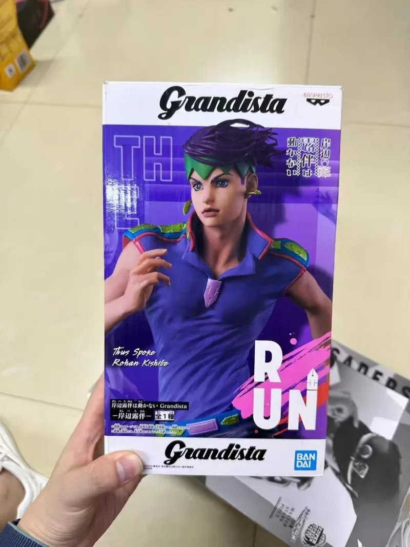 

В наличии оригинальные Bandai Banpresto Jojo's Bizarre Adventure Rohan Kishibe аниме фигурки модель игрушки настольный орнамент подарки