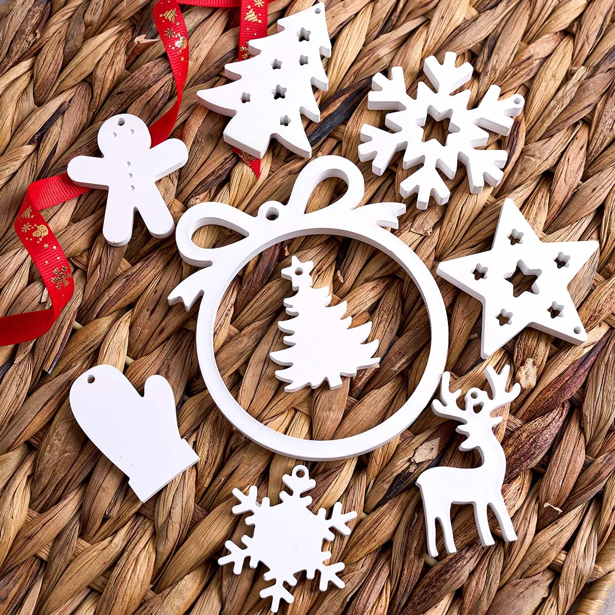 Moule en Silicone pour pendentif série de noël, bricolage, arbre de noël, élan, neiges, gants, moules de moulage, plâtre, résine, bijoux artisanaux, Kit de fabrication