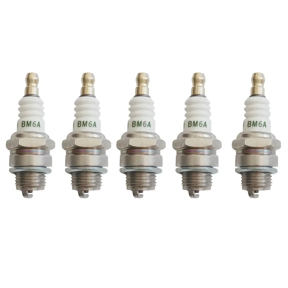 5-Pack BM6A Spark Plug | Compatible with 52cc 58cc Chainsaws & 40-5 Model 2-Stroke Lawn Mowers