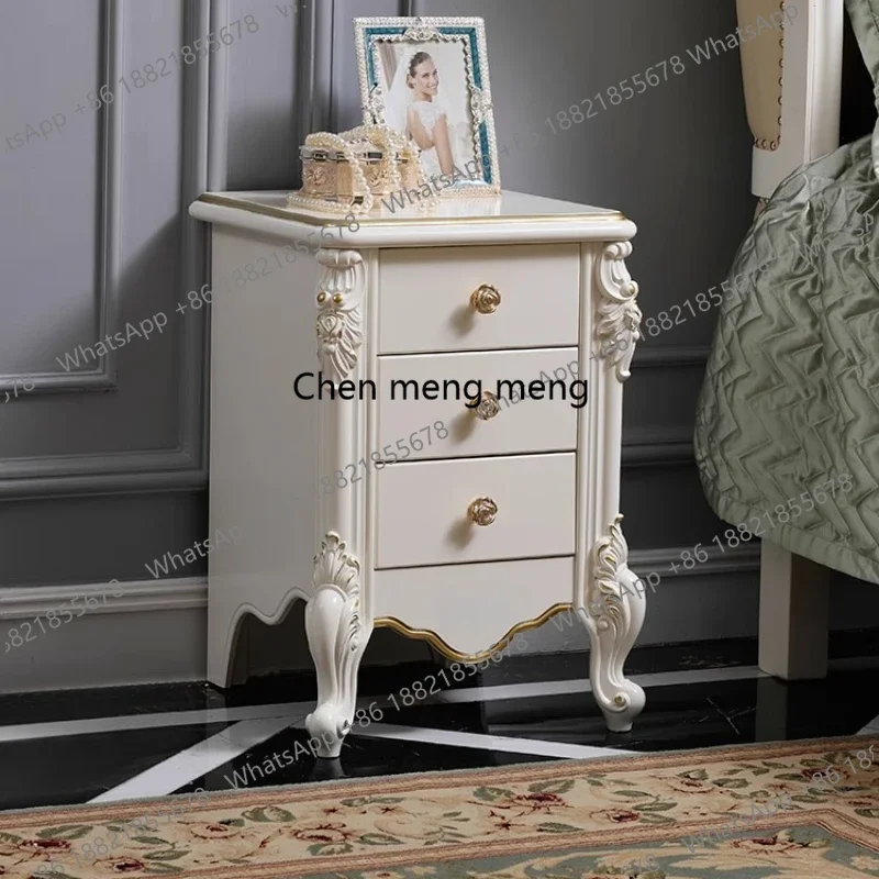 

F5822 Cute Minimalist Bedside Table Luxury Elegant Industrial Vintage Bedside Table Dressers Cute Muebles Para Hogar Home Furnit