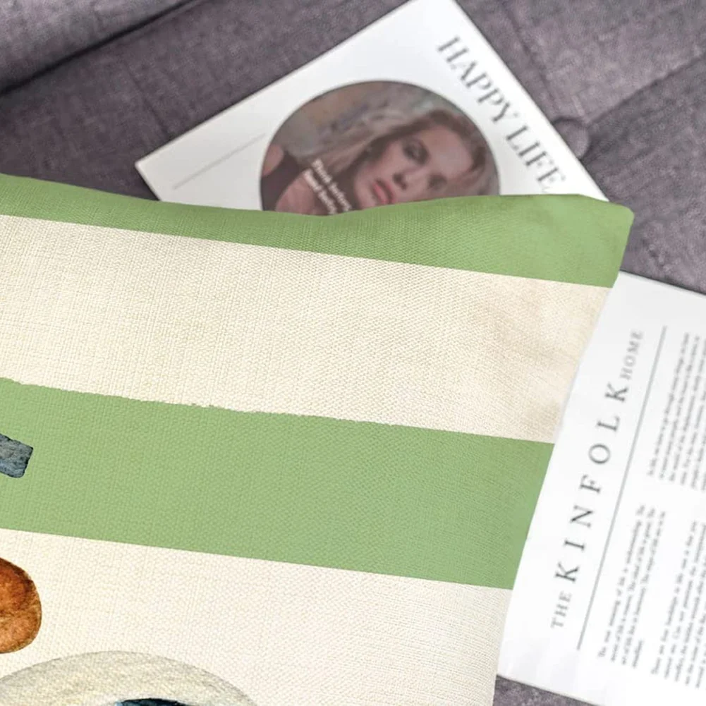 

Набор из 4 наволочек с весенним цветочным узором 18x18 дюймов, декор в стиле фермерского дома, праздничные украшения, чехлы для подушек для дивана и дома - A00E