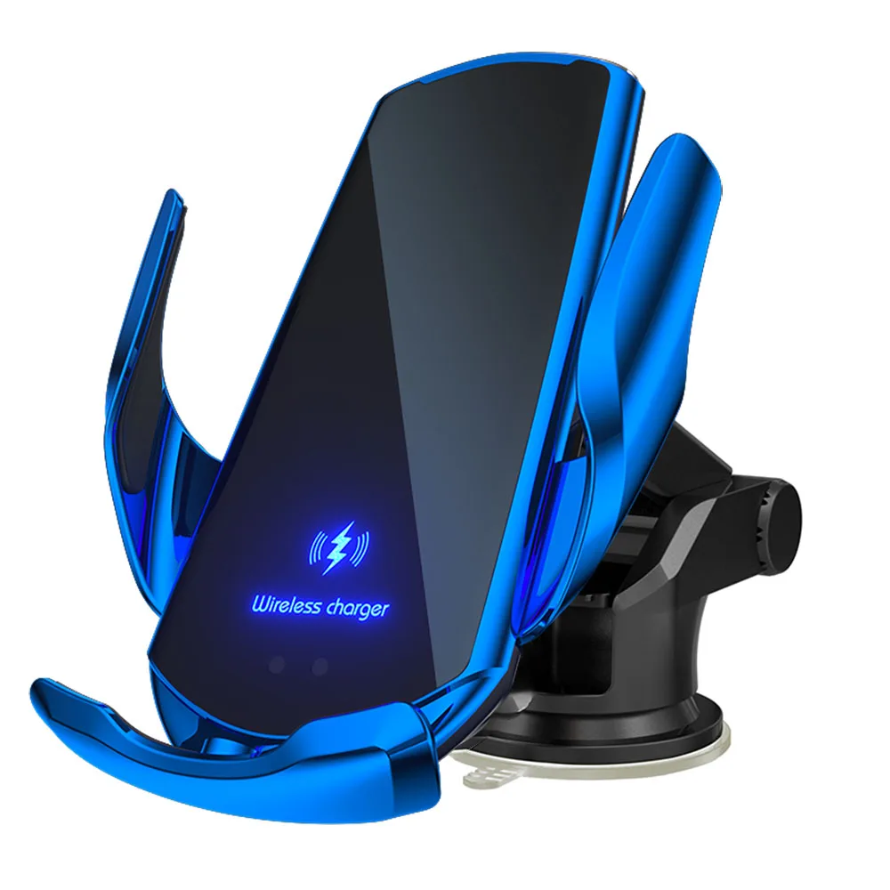 Car Wireless Charger Magnetic Automatic Car Mount Phone Holder For iPhone Xiaomi Samsung Infrared Induction Car Fast Charging
