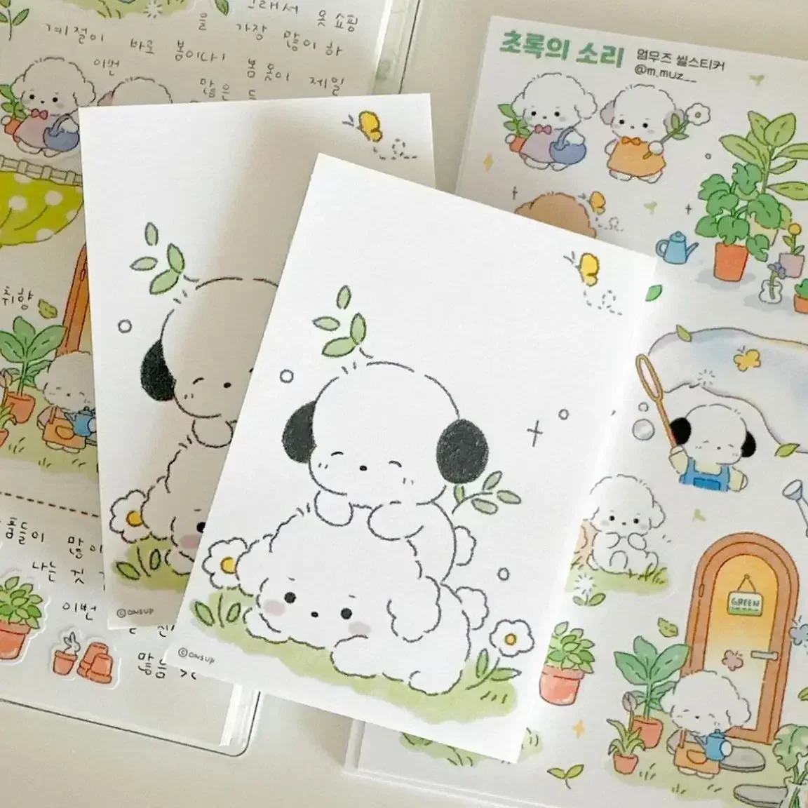 50 Uds nuevo papel de nota de Bloc de notas Simple de perro nube