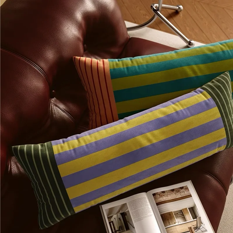 Long Pillows Retro Stripe Cushion 30x70 Rectangle Bedding Decorative Pillow For Sofa Modern Fashion Home Decorations