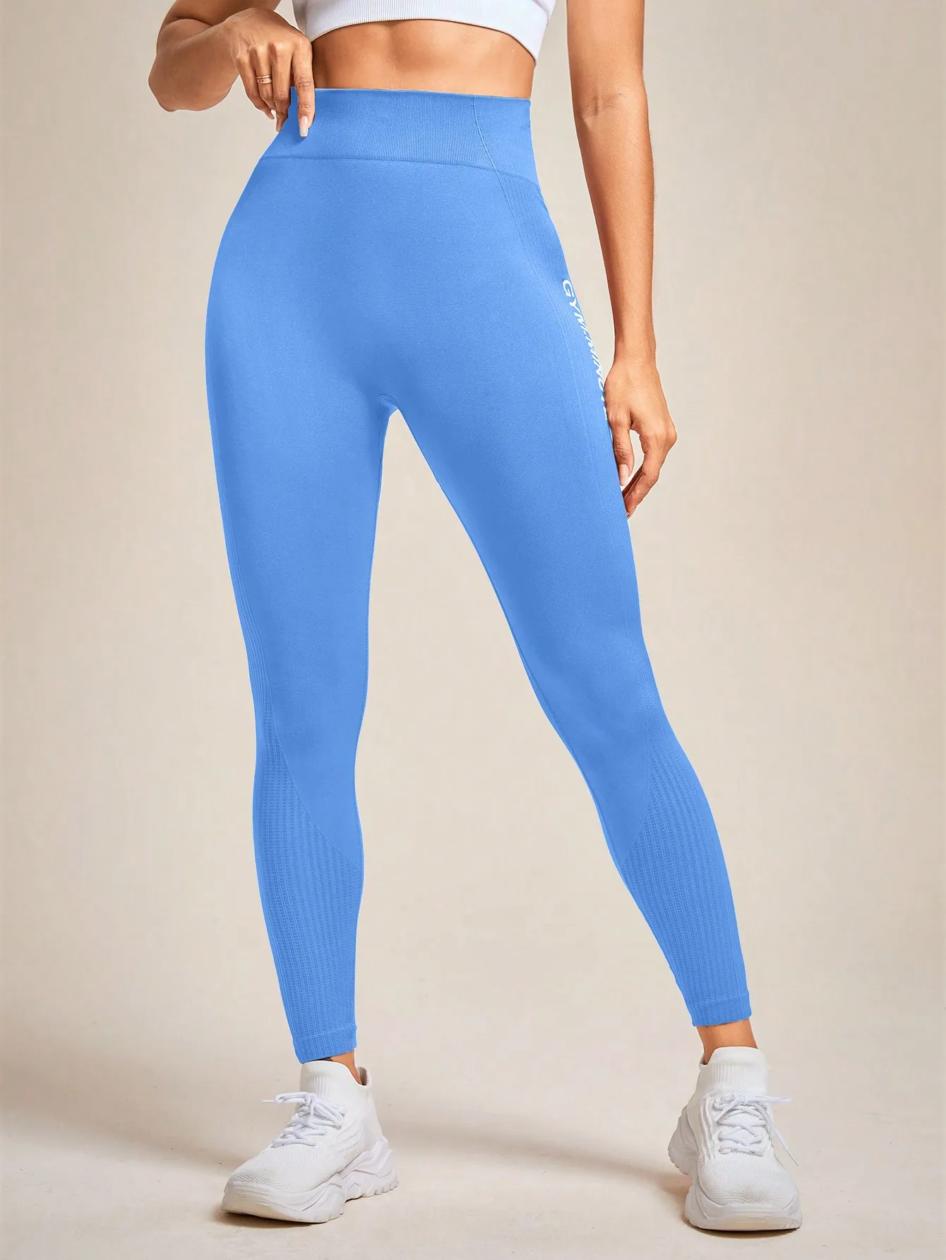Peach European And American Seamless Yoga Pants, Hip Lifting Breathable Yoga Suit,Tight Fitting High Waisted, Women\'s Sportswear