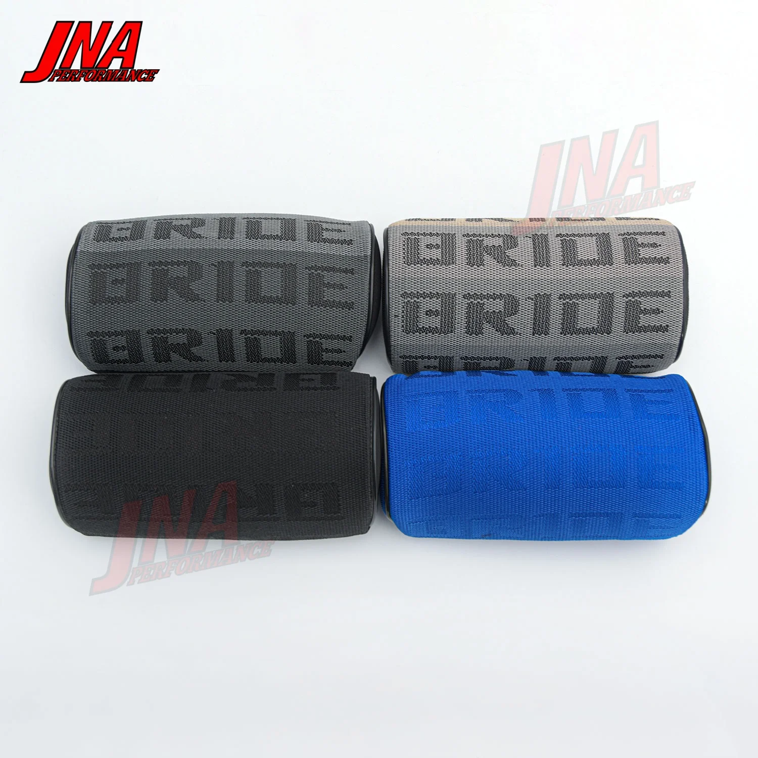 1pc Universal Soft Auto Pillow JDM Style BRIDE RECARO Neck Pillow Fabric Gradation Car Seat Headrest Car Neck Pillows PC-NP17