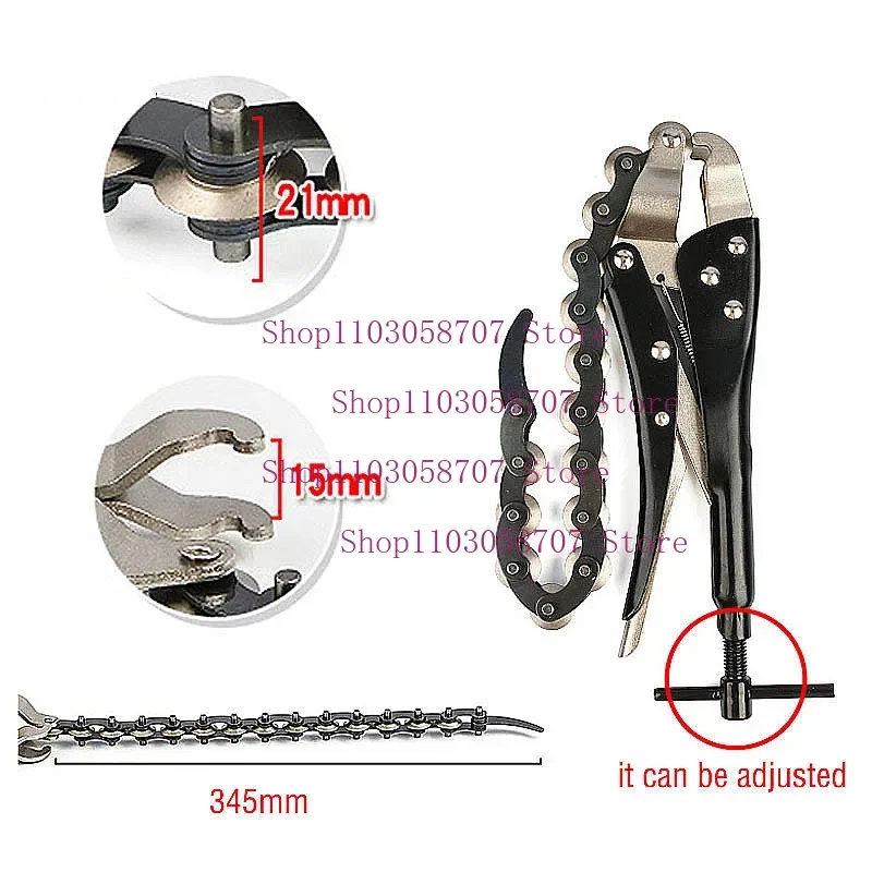Heavy Duty Chain Pipe Cutter Chain Exhaust Pipe Cutter Tool Multi-Wheel Blade Tail Steel Tubing Cutter Cutting Locking Pliers