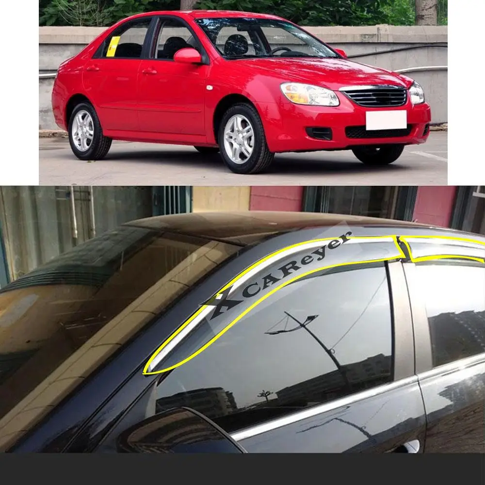 For KIA Cerato Sedan 2007 2008 2009 2010 2011 2012 2013-2015 Car Sticker Plastic Window Glass Wind Visor Rain/Sun Guard Vent