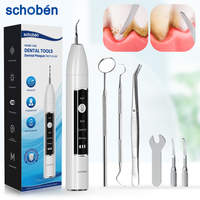 Schoben Ultrasonic Dental Scaler For Teeth Tartar Stain Tooth Calculus Remover Electric Sonic Teeth Plaque Cleaner Stone Removal