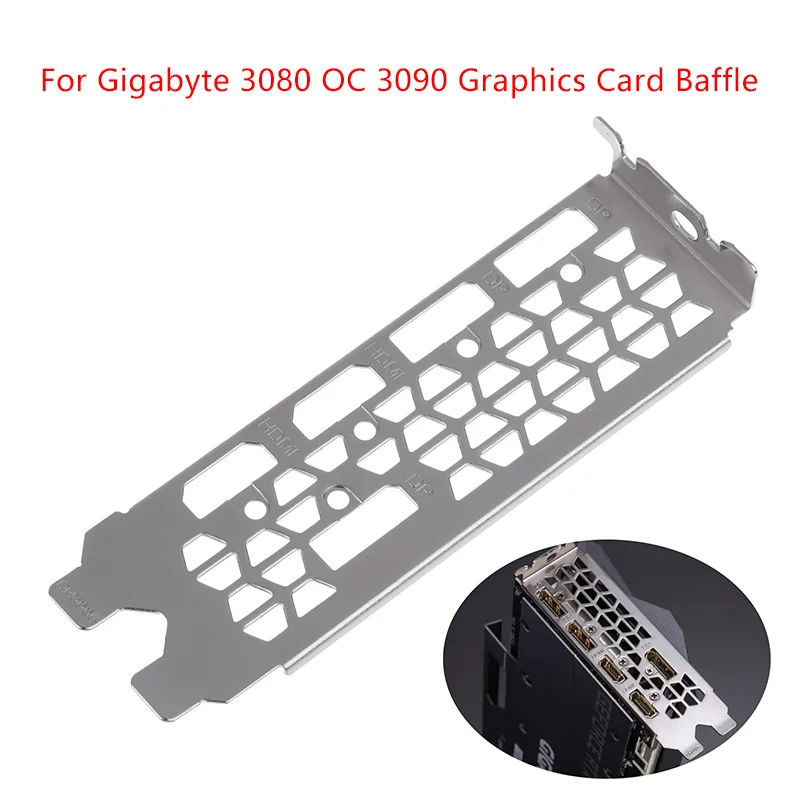 1Pcs IO Backplate Shield with Baffle for Gigabyte 3080 OC 3090 Graphics Card Bezel Blocking Plate