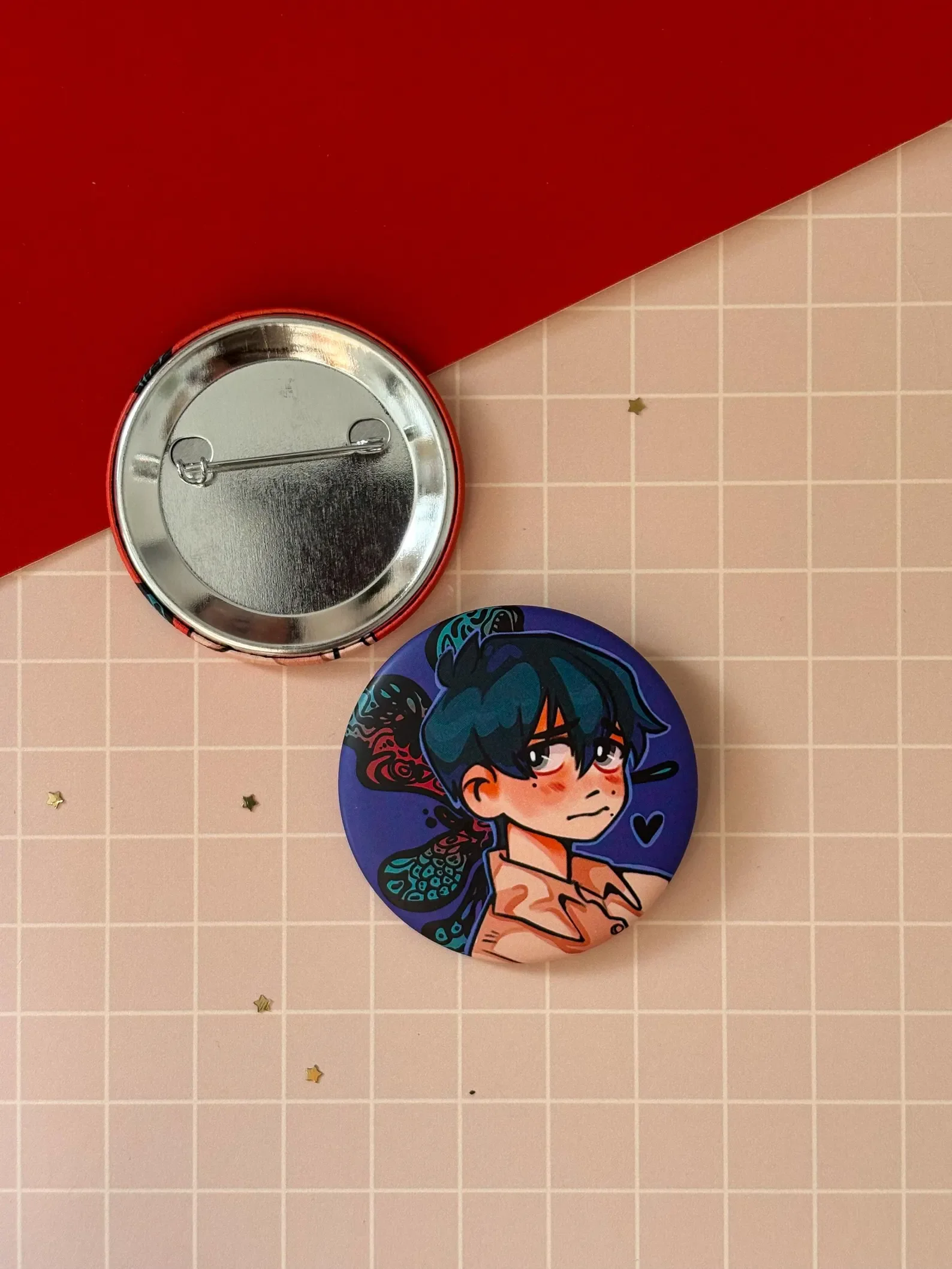 Cute Mini Summer Hi*karu TSHD Button Pins Anime Cosplay Accessories Best Friend Matching Backpack Badge Fans Collectible Gift