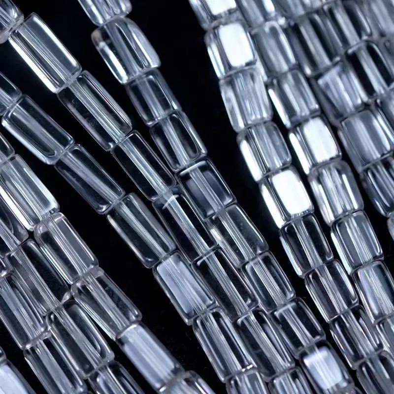 

Прямоугольники с белыми кристаллами, кудоид 5-9 мм, 39 см, природа для ювелирного ожерелья «сделай сам», свободные бусины