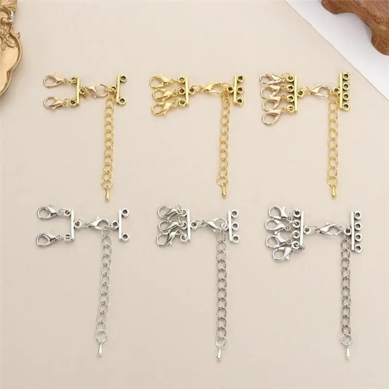 A52E Halskette Verschlüsse Set Multi Stränge Tube Lock Halsketten Verschlüsse Separator für DIY – Detail 7