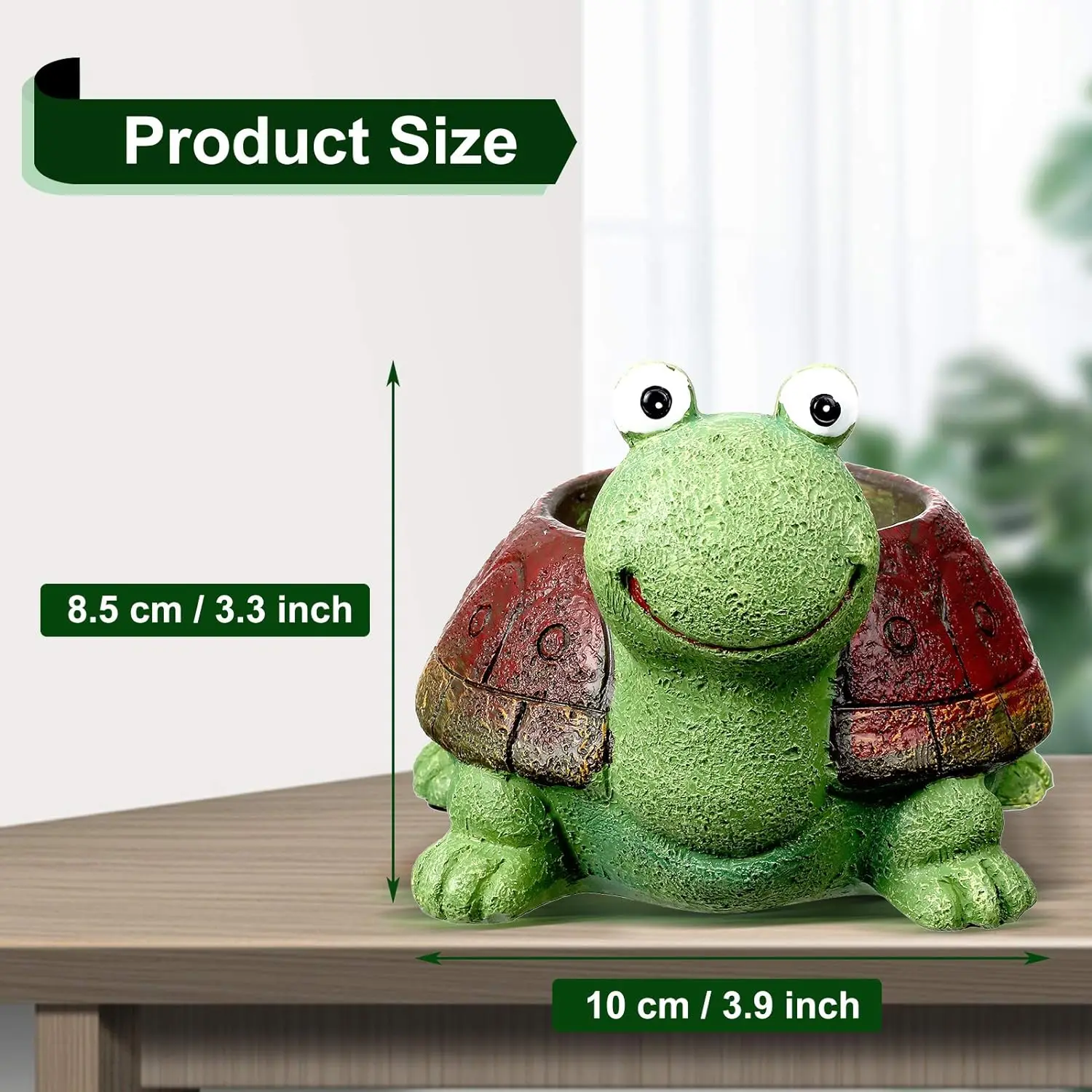 Cute Turtle Planter Succulent Bonsai Cactus Plant Pot Garden Gifts for Girls Flowerpot Home Decor Balcony Desk Mini Plant Holder