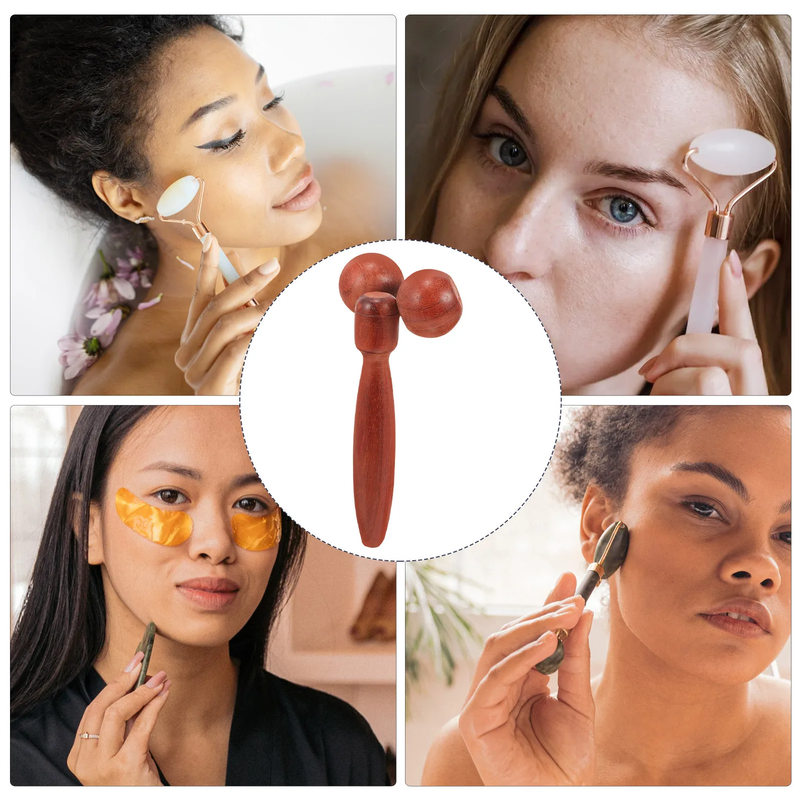 Gesichts Roller Abnehmen Massagegerät Ergonomisches Design Handheld Gesicht Hals Körper Massage Werkzeug Hautpflege Roller Entspannung Augen Pflege
