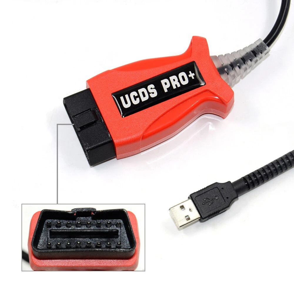 UCDS PRO+ V1.27.001 for Ford Full Functions with 35 Tokens ECU Programmer Tool Automotive Diagnostic OBD2 Scanner Cable