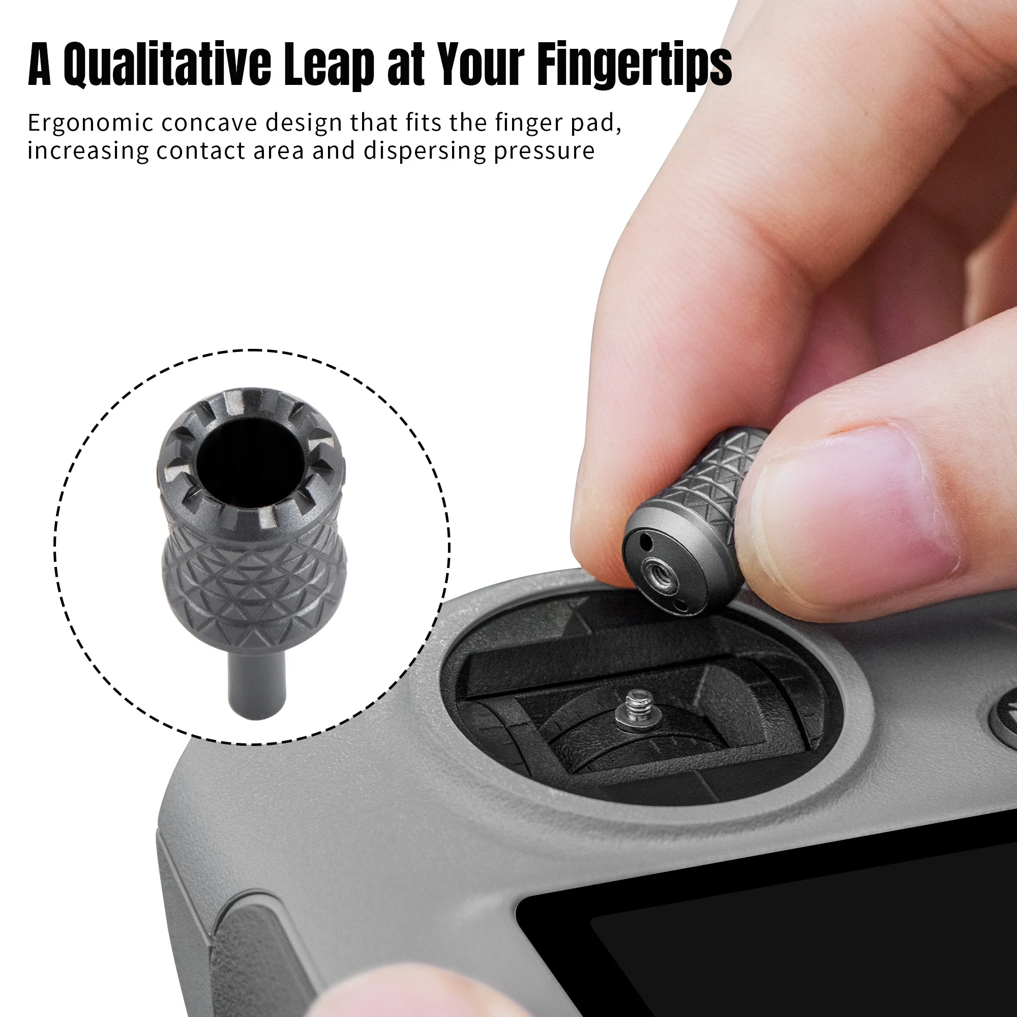 STARTRC-Joystick retráctil de aleación de aluminio para DJI Mini 5 4 Pro/Mavic 4 Pro/Air 3S/Neo Thumb Rocker para DJI RC Pro 2/RC 2/RC