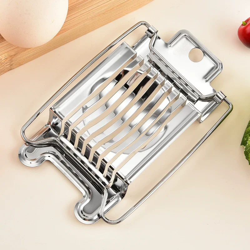 1PC Kitchen Vegetables Fruit Egg Slicer Section Cutter Stainless Steel Mushroom Tomato Cutter Kitchen Machine