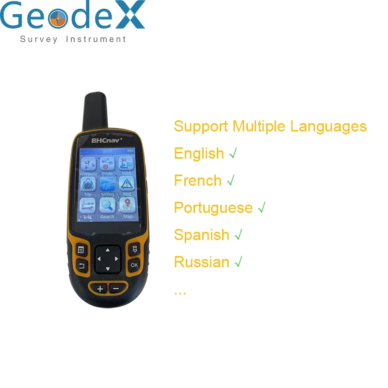 Handheld GPS F70 Multilingual GPS Area Calculation Range Finder GPS Surveying 32G Quad Helix Antenna