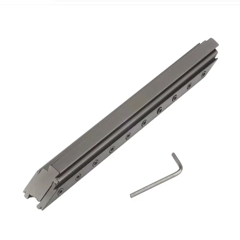 Shanbao rectangular black aluminum alloy 11mm guide rail bracket to 20mm