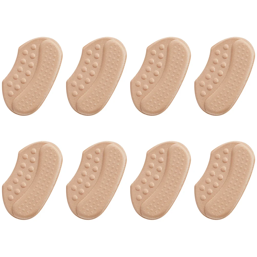

4Pairs Heel Inserts Invisible ShockAbsorption NonSlip Breathable Soft Massage Comfort SkinProtection AdjustableSize