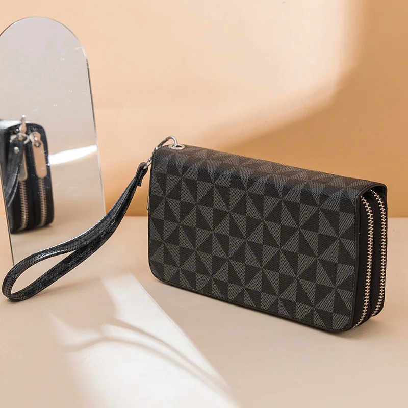 Wallet Women's Long Handbag Purse New Fashion Large Capacity Double Zipper Mobile Phone Bags Cards Holder Printing Clutch Bag