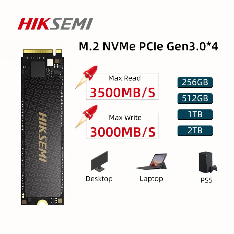 hiksemi-cc500-ssd-m2-nvme-256ギガバイト512ギガバイト1テラバイト2テラバイトソリッドステートドライブnvme-pcie-2280内蔵ハードディスクのhddデスクトップ
