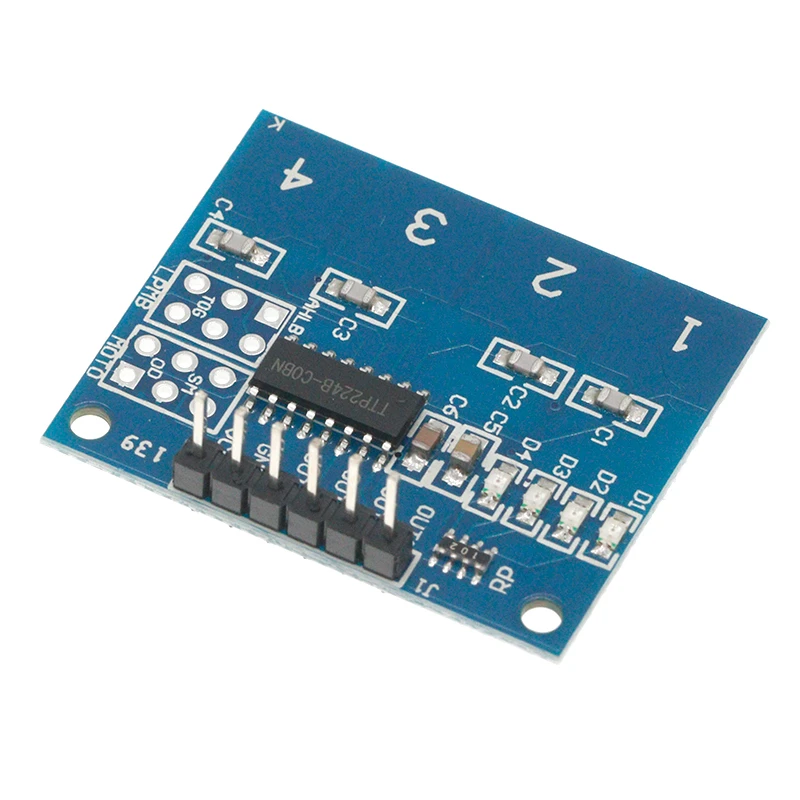 Novo módulo interruptor capacitivo sensor de toque digital de 4 canais botão para ttp224
