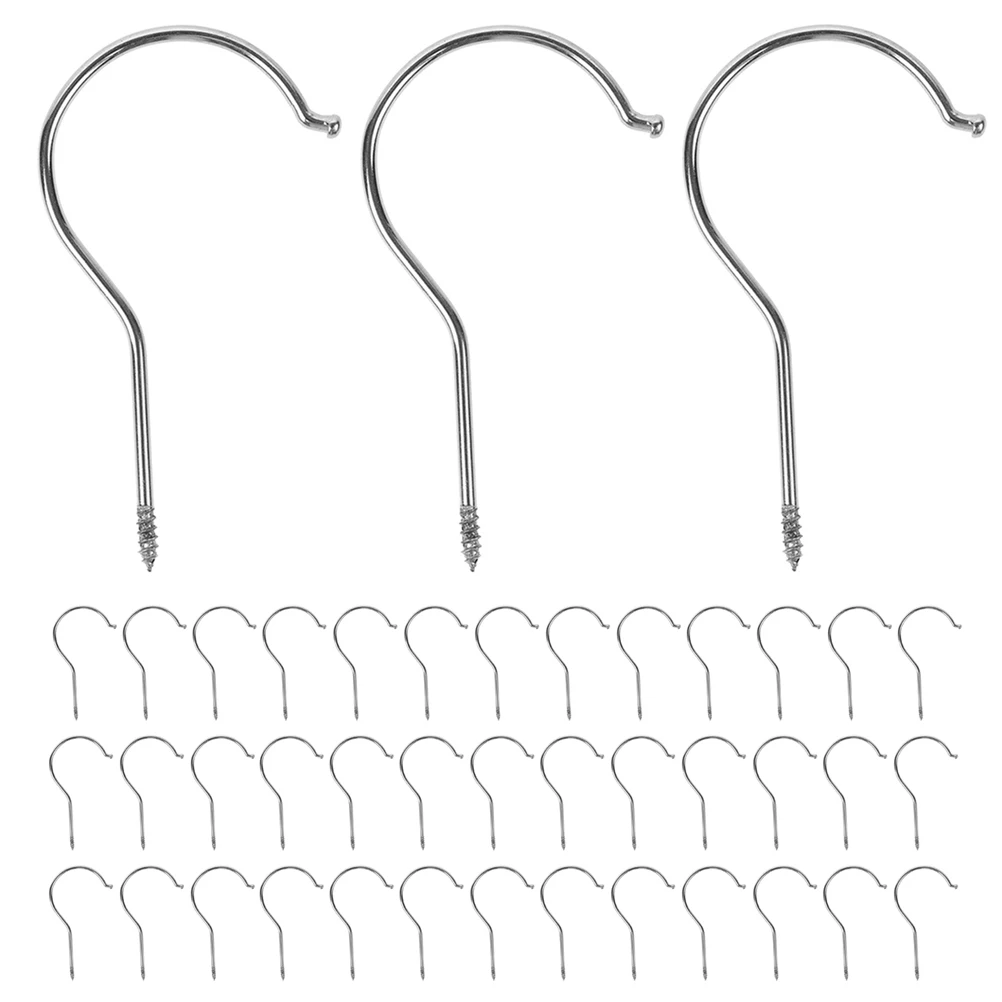 

50 Pcs Clothes Hanger Pants Clip Hangers Metal Hooks Connector Heavy Duty Utility
