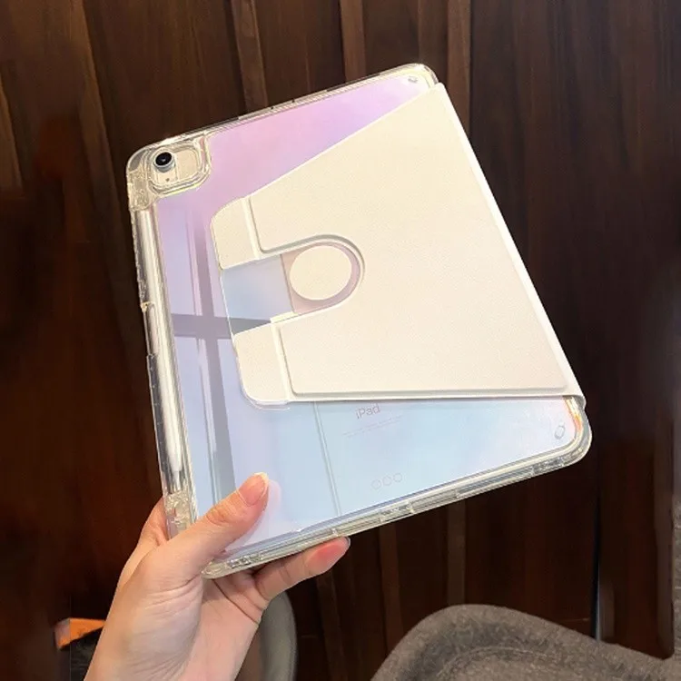 

Rotating HD Acrylic Case With Pen Slot For iPad Pro 13 7th Air 11 6 Pro 11 12.9 Air 13 5 4 3Pro 2 1 9.7 10.2 10th 10.9 Mini6