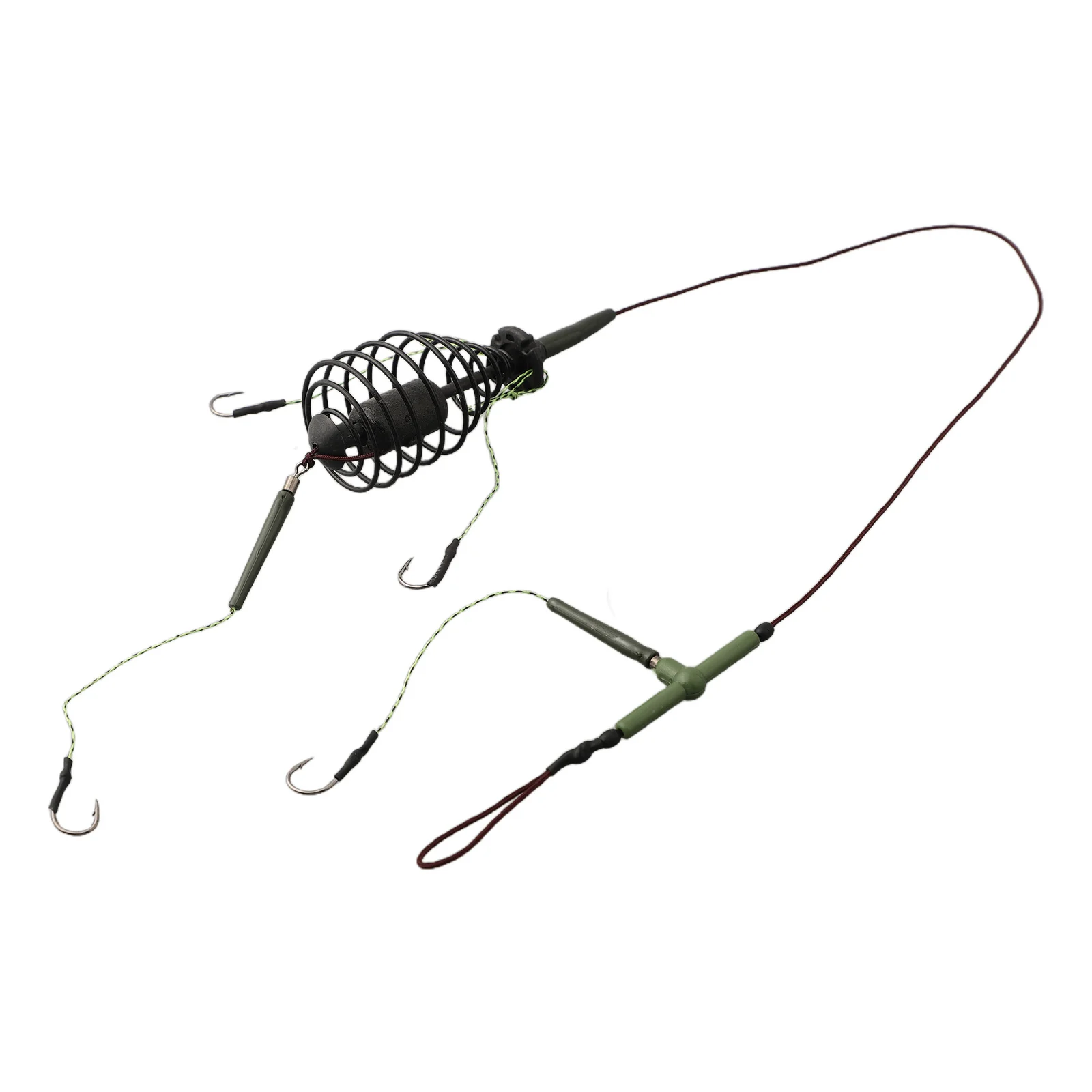 Feeder Sinker String Hook Fishing Bait Basket Premium Fishing Bait Cage Line System Guaranteed Catch Every Time!