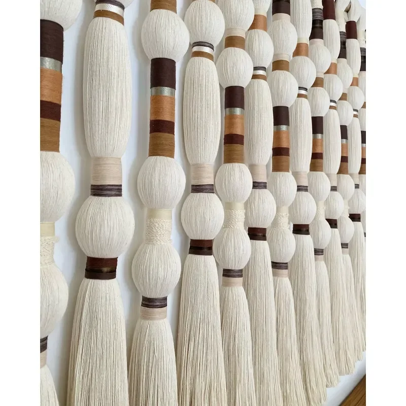 Wholesale Art Deco Mural Wall Art Custom Acceptable Cotton Curtains Tassel Tapestry Landscape Pattern Wall Hangings Factory