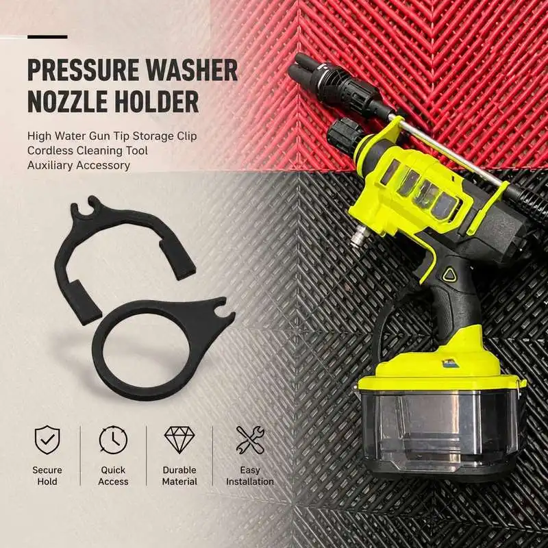 Pressure Washer Spray Gun Clamp Practical Tool Holder for Workshop Garage Storage Organizer Accessory