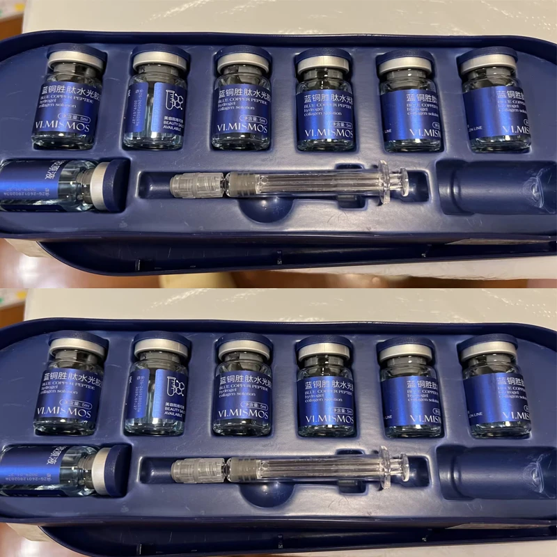 GHK-Cu Blue Copper  Peptide Serum Ampoule Skin Booster Serum Anti Wrinkle Moisturizing Repair Sensitive Facial Skin Care