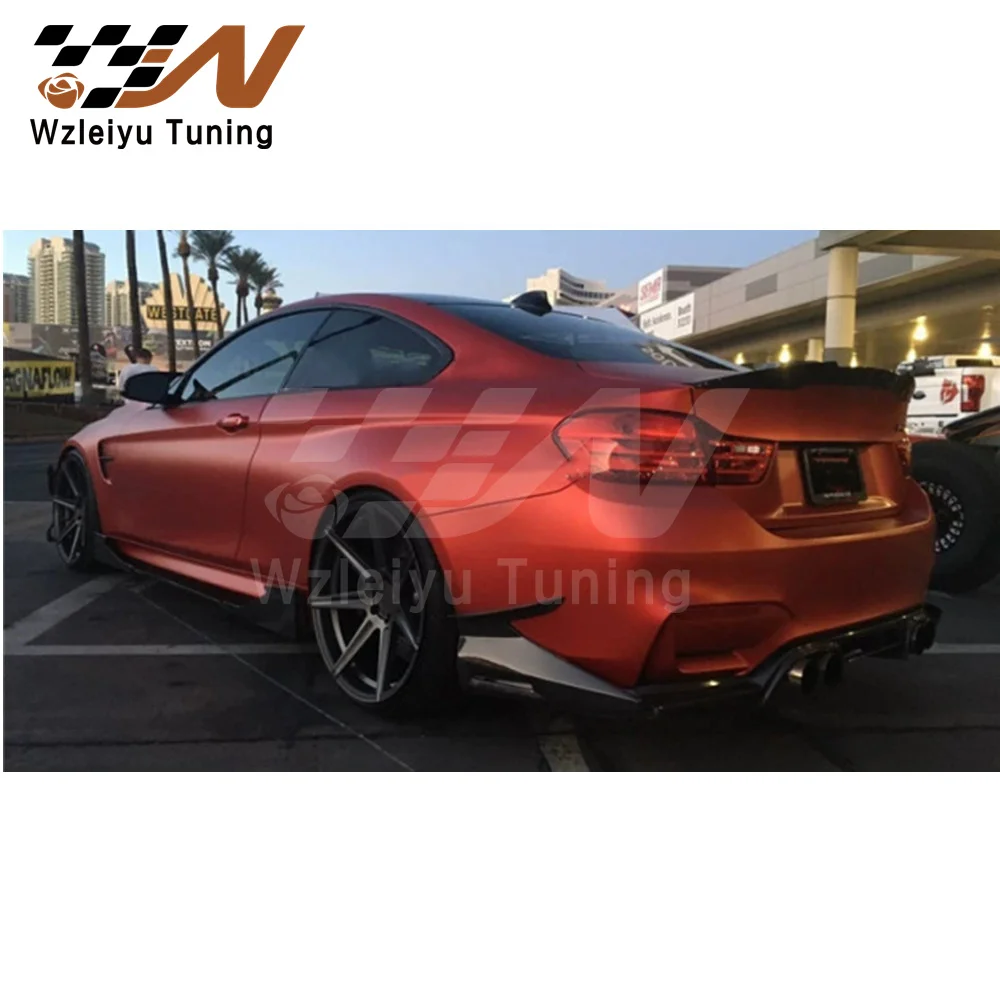 TP 1 Style Carbon Fiber Rear Diffuser Lip Fit For BMW F80 F82 M3 M4 High Quality Fitment