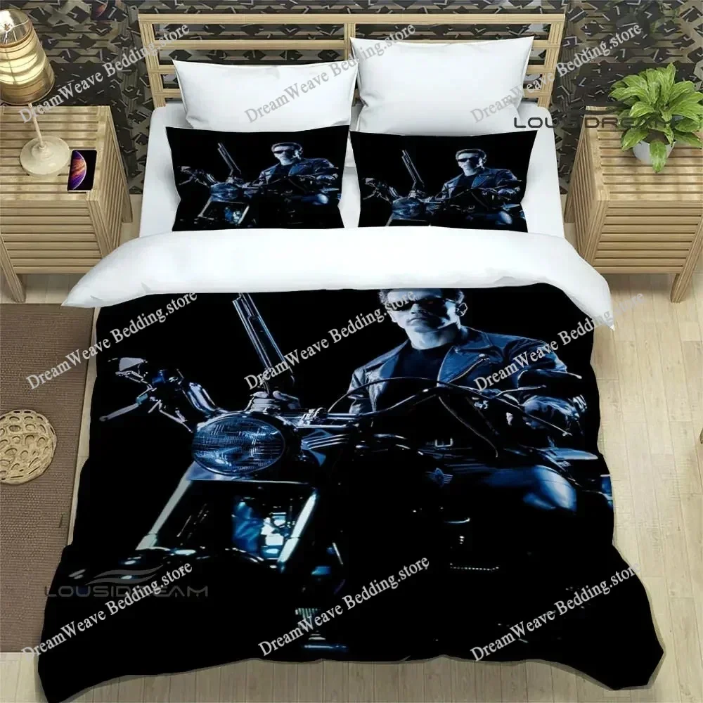 Schwarzenegger Terminator Bedding Sets Exquisite Bed Supplies Set Duvet Cover Bed Comforter Set Bedding Set Luxury Birthday Gift