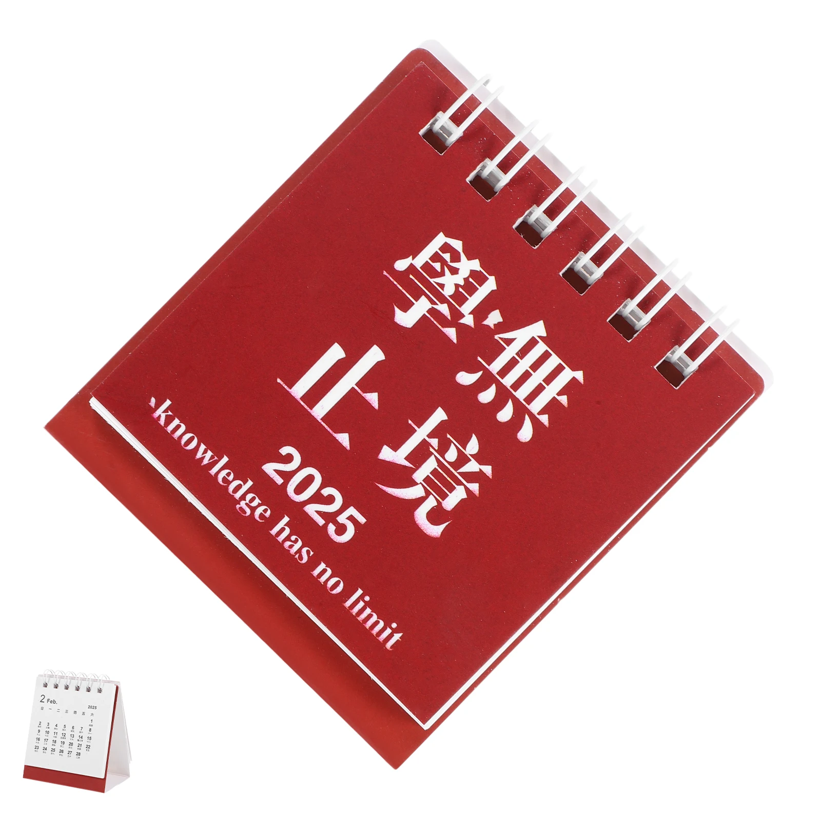 

Mini Desk Calendar 2025 Desktop Calendar Portable Office Planner Motivational Desk Organizer Note Space